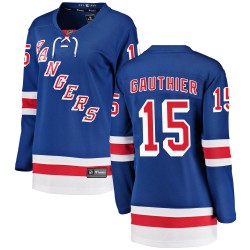 Julien Gauthier New York Rangers Women's Fanatics Branded Blue Breakaway Home Jersey