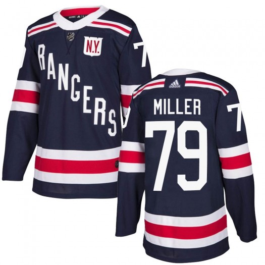 K'Andre Miller New York Rangers Youth Adidas Authentic Navy Blue 2018 Winter Classic Home Jersey