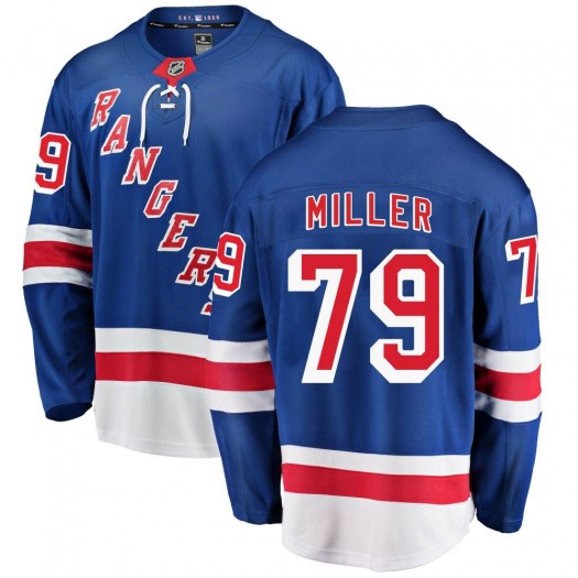K'Andre Miller New York Rangers Youth Fanatics Branded Blue Breakaway Home Jersey
