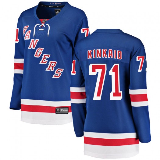 Keith Kinkaid New York Rangers Women's Fanatics Branded Blue Breakaway Home Jersey