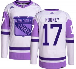 Kevin Rooney New York Rangers Men's Adidas Authentic Hockey Fights Cancer Jersey