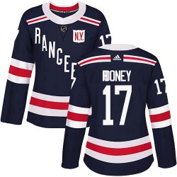 Kevin Rooney New York Rangers Women's Adidas Authentic Navy Blue 2018 Winter Classic Home Jersey
