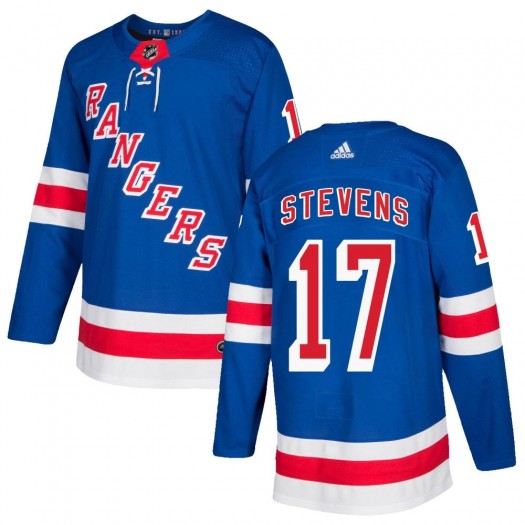Kevin Stevens New York Rangers Men's Adidas Authentic Royal Blue Home Jersey