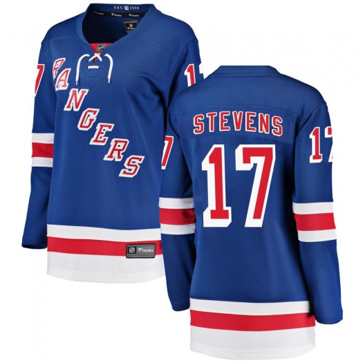 Kevin Stevens New York Rangers Women's Fanatics Branded Blue Breakaway Home Jersey