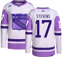 Kevin Stevens New York Rangers Youth Adidas Authentic Hockey Fights Cancer Jersey