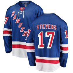 Kevin Stevens New York Rangers Youth Fanatics Branded Blue Breakaway Home Jersey