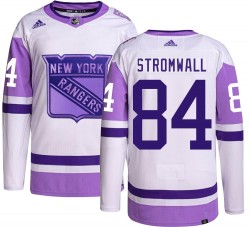 Malte Stromwall New York Rangers Men's Adidas Authentic Hockey Fights Cancer Jersey
