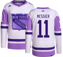 Mark Messier New York Rangers Men's Adidas Authentic Hockey Fights Cancer Jersey