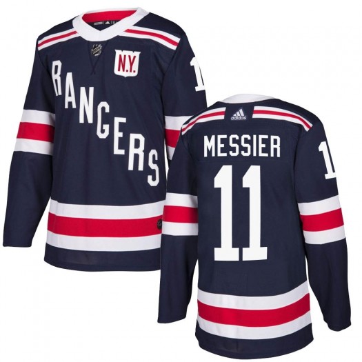 Mark Messier New York Rangers Youth Adidas Authentic Navy Blue 2018 Winter Classic Home Jersey