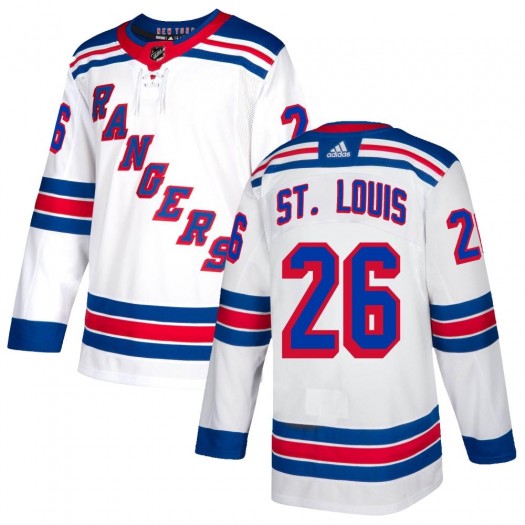 Martin St. Louis New York Rangers Youth Adidas Authentic White Jersey