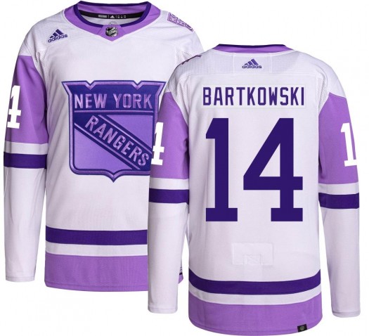 Matt Bartkowski New York Rangers Men's Adidas Authentic Hockey Fights Cancer Jersey