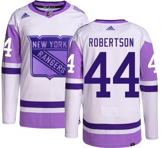 Matthew Robertson New York Rangers Youth Adidas Authentic Hockey Fights Cancer Jersey