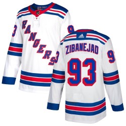 Mika Zibanejad New York Rangers Youth Adidas Authentic White Jersey