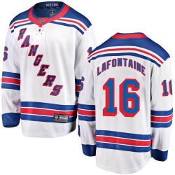 Pat Lafontaine New York Rangers Men's Fanatics Branded White Breakaway Away Jersey