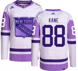 Patrick Kane New York Rangers Men's Adidas Authentic Hockey Fights Cancer Jersey