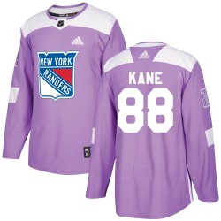 Patrick Kane New York Rangers Men's Adidas Authentic Purple Fights Cancer Practice Jersey