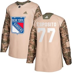 Phil Esposito New York Rangers Youth Adidas Authentic Camo Veterans Day Practice Jersey