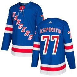 Phil Esposito New York Rangers Youth Adidas Authentic Royal Blue Home Jersey
