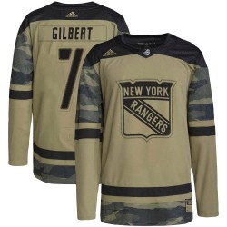 Rod Gilbert New York Rangers Men's Adidas Authentic Camo Military Appreciation Practice Jersey