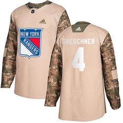 Ron Greschner New York Rangers Men's Adidas Authentic Camo Veterans Day Practice Jersey