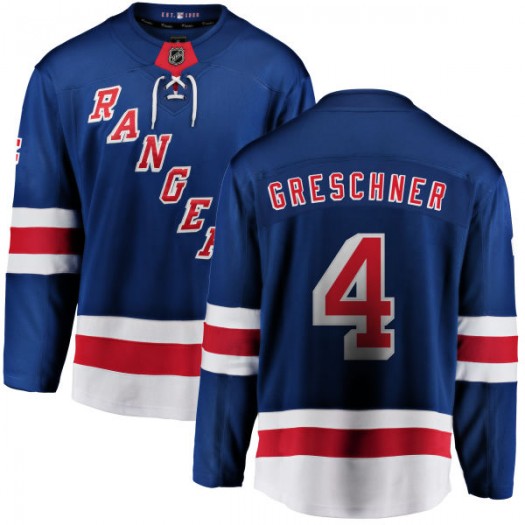 Ron Greschner New York Rangers Youth Fanatics Branded Blue Home Breakaway Jersey
