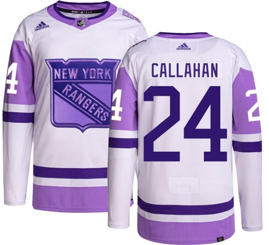 Ryan Callahan New York Rangers Youth Adidas Authentic Hockey Fights Cancer Jersey