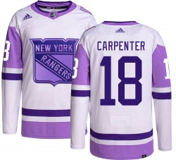 Ryan Carpenter New York Rangers Men's Adidas Authentic Hockey Fights Cancer Jersey