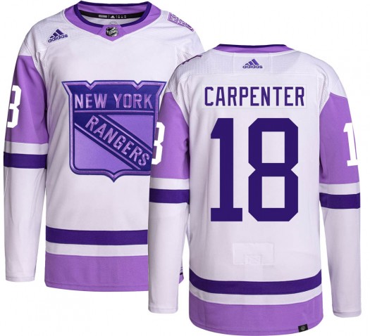 Ryan Carpenter New York Rangers Youth Adidas Authentic Hockey Fights Cancer Jersey