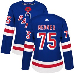 Ryan Reaves New York Rangers Women's Adidas Authentic Royal Blue Home Jersey