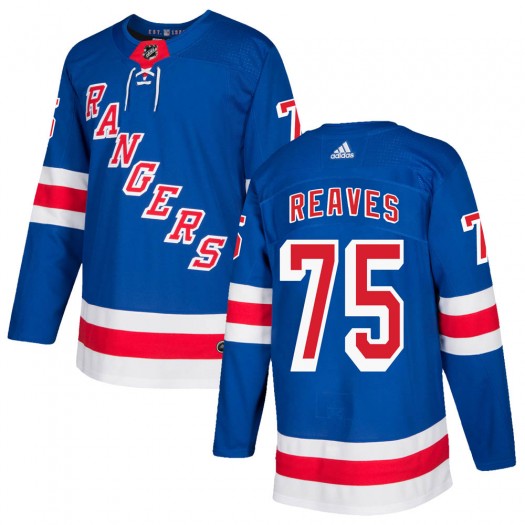 Ryan Reaves New York Rangers Youth Adidas Authentic Royal Blue Home Jersey