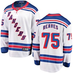 Ryan Reaves New York Rangers Youth Fanatics Branded White Breakaway Away Jersey