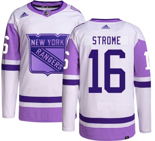 Ryan Strome New York Rangers Men's Adidas Authentic Hockey Fights Cancer Jersey