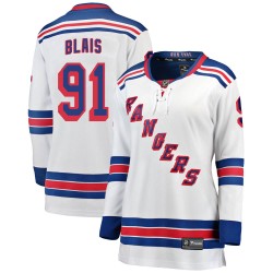 Sammy Blais New York Rangers Women's Fanatics Branded White Breakaway Away Jersey