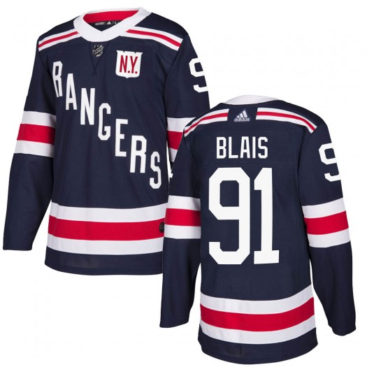 Sammy Blais New York Rangers Youth Adidas Authentic Navy Blue 2018 Winter Classic Home Jersey