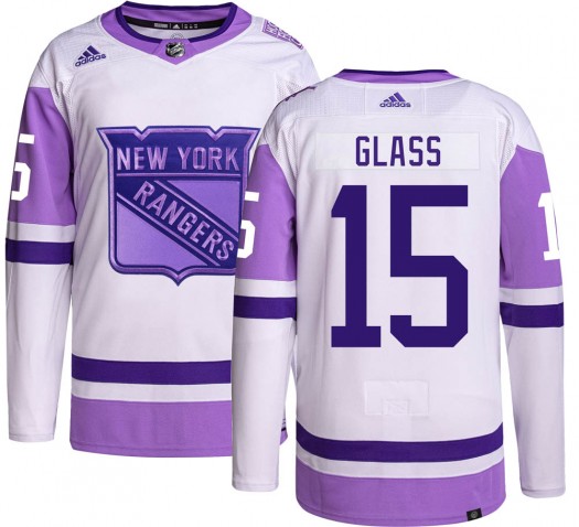 Tanner Glass New York Rangers Men's Adidas Authentic Hockey Fights Cancer Jersey