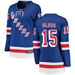 Tanner Glass New York Rangers Women's Fanatics Branded Blue Breakaway Home Jersey