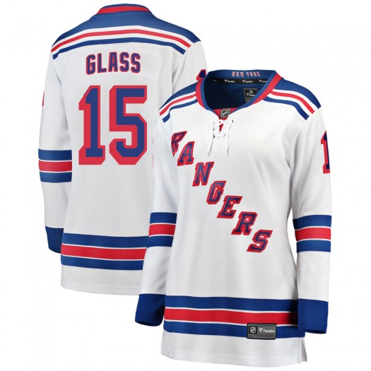 Tanner Glass New York Rangers Women's Fanatics Branded White Breakaway Away Jersey