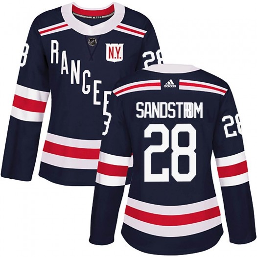 Tomas Sandstrom New York Rangers Women's Adidas Authentic Navy Blue 2018 Winter Classic Home Jersey