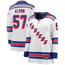 Turner Elson New York Rangers Women's Fanatics Branded White Breakaway Away Jersey