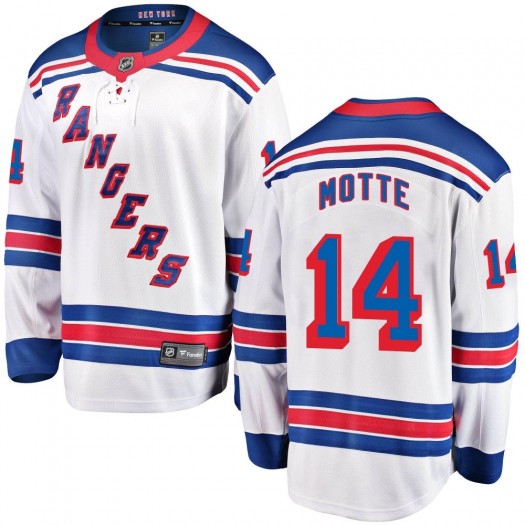 Tyler Motte New York Rangers Men's Fanatics Branded White Breakaway Away Jersey
