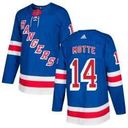 Tyler Motte New York Rangers Youth Adidas Authentic Royal Blue Home Jersey
