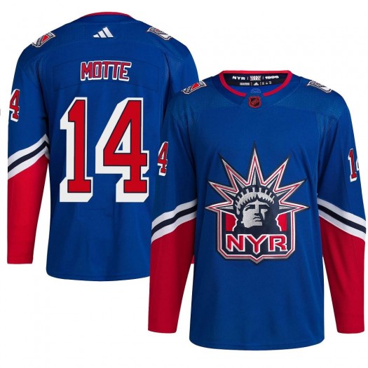 Tyler Motte New York Rangers Youth Adidas Authentic Royal Reverse Retro 2.0 Jersey