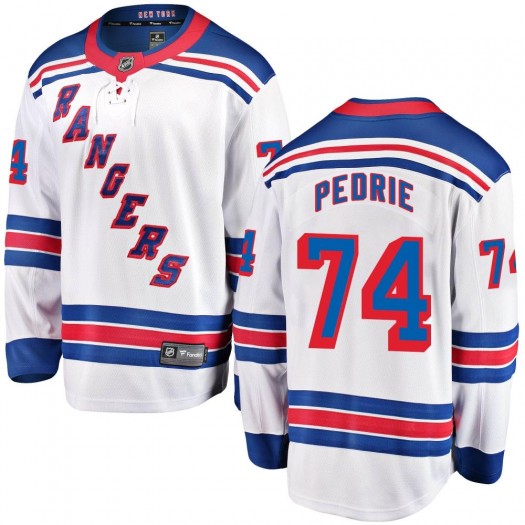 Vince Pedrie New York Rangers Men's Fanatics Branded White Breakaway Away Jersey
