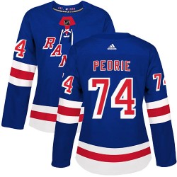 Vince Pedrie New York Rangers Women's Adidas Authentic Royal Blue Home Jersey
