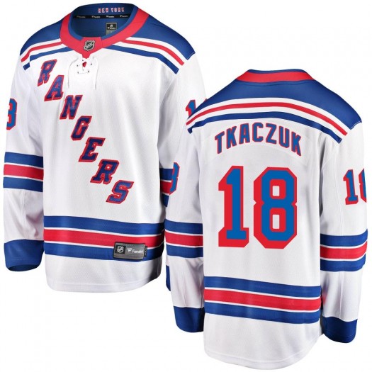 Walt Tkaczuk New York Rangers Men's Fanatics Branded White Breakaway Away Jersey