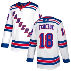 Walt Tkaczuk New York Rangers Youth Adidas Authentic White Jersey