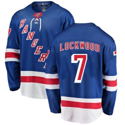 William Lockwood New York Rangers Youth Fanatics Branded Blue Breakaway Home Jersey